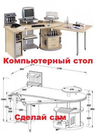 Компьютерный стол. Сделай сам. Сборник