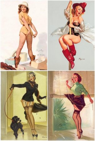 Gil Elvgren. Pin-up рисунки